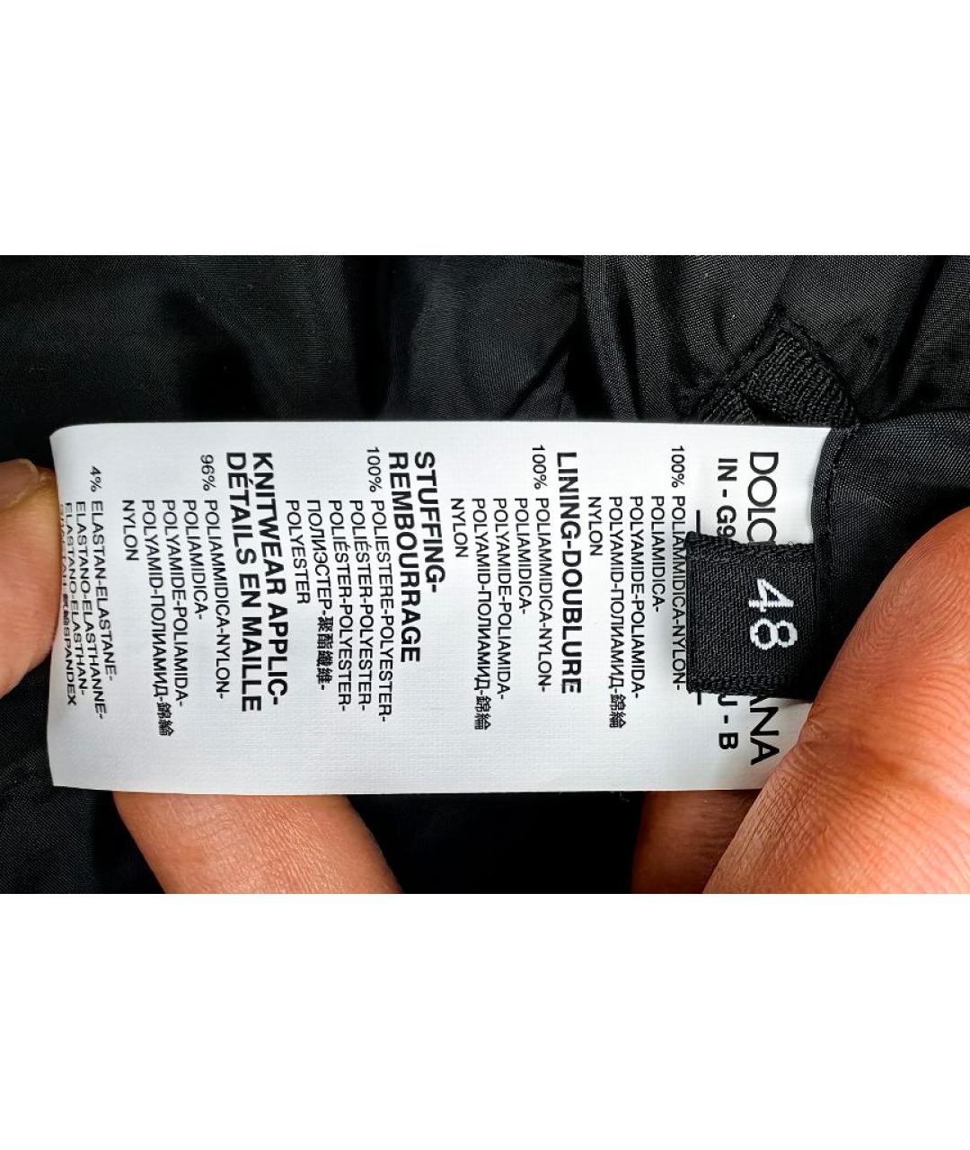 DOLCE&GABBANA Черная полиамидовая куртка, фото 6