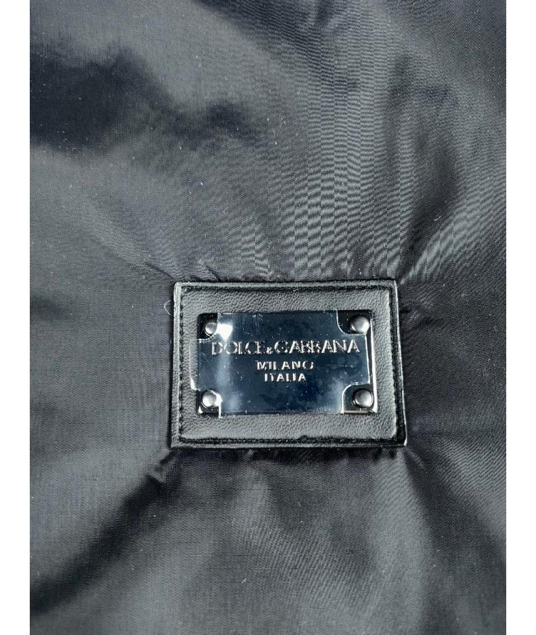 DOLCE&GABBANA Черная полиамидовая куртка, фото 3