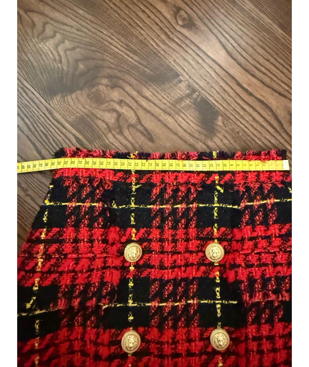 BALMAIN Мульти твидовая юбка мини, фото 4