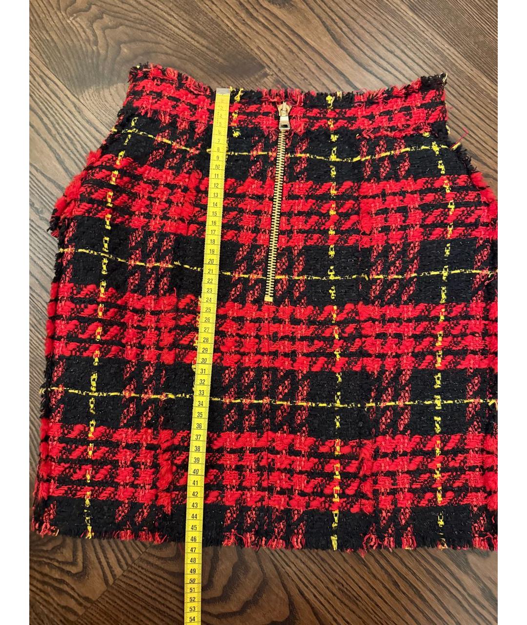 BALMAIN Мульти твидовая юбка мини, фото 6