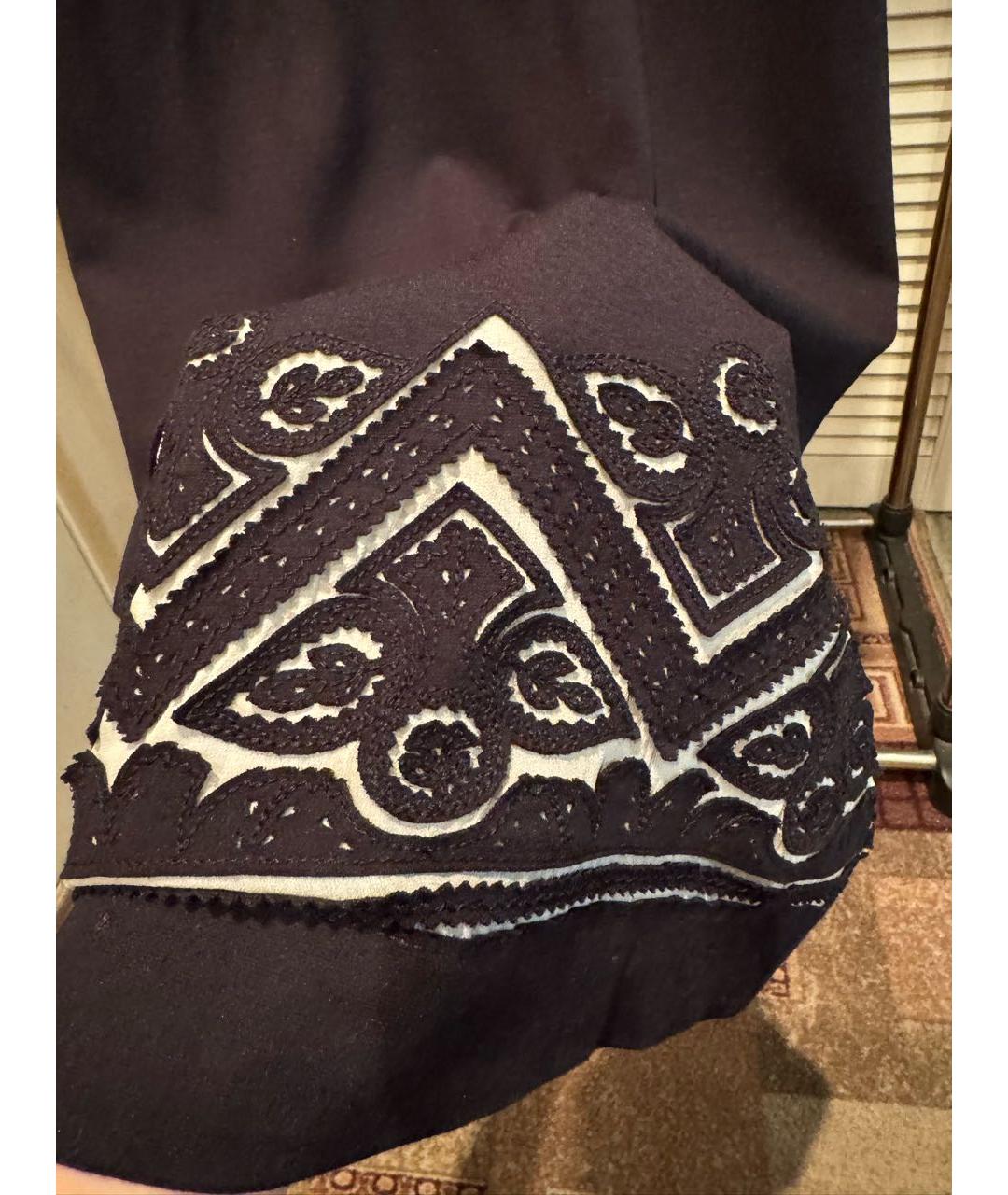 ERMANNO SCERVINO Черное вискозное повседневное платье, фото 3