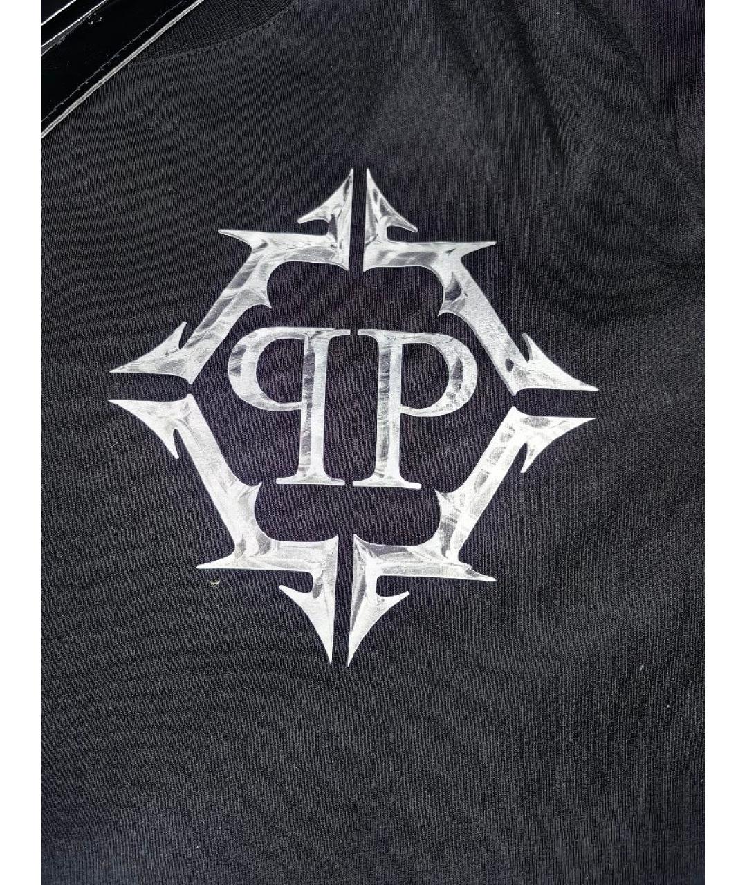 PHILIPP PLEIN Черная хлопковая футболка, фото 3