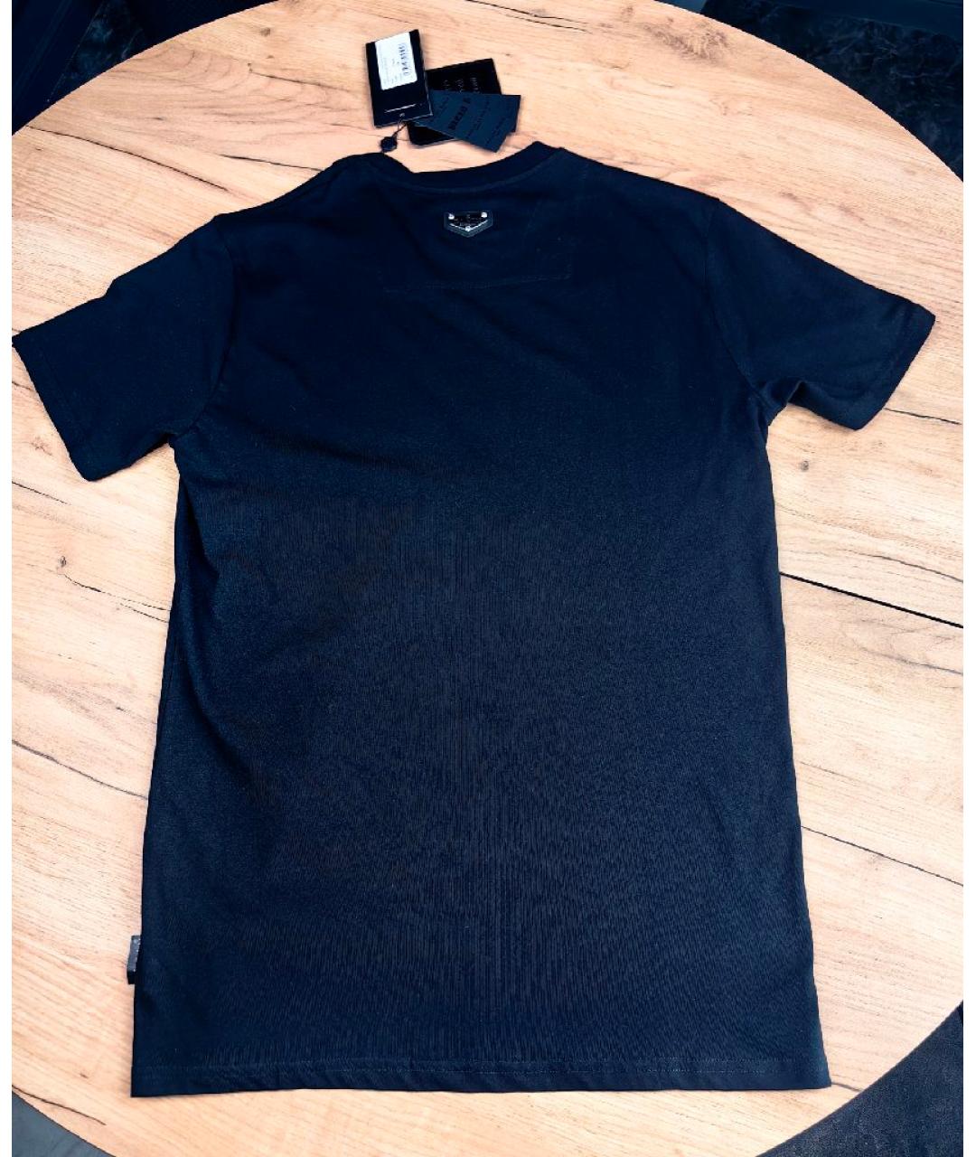 PHILIPP PLEIN Черная хлопковая футболка, фото 2