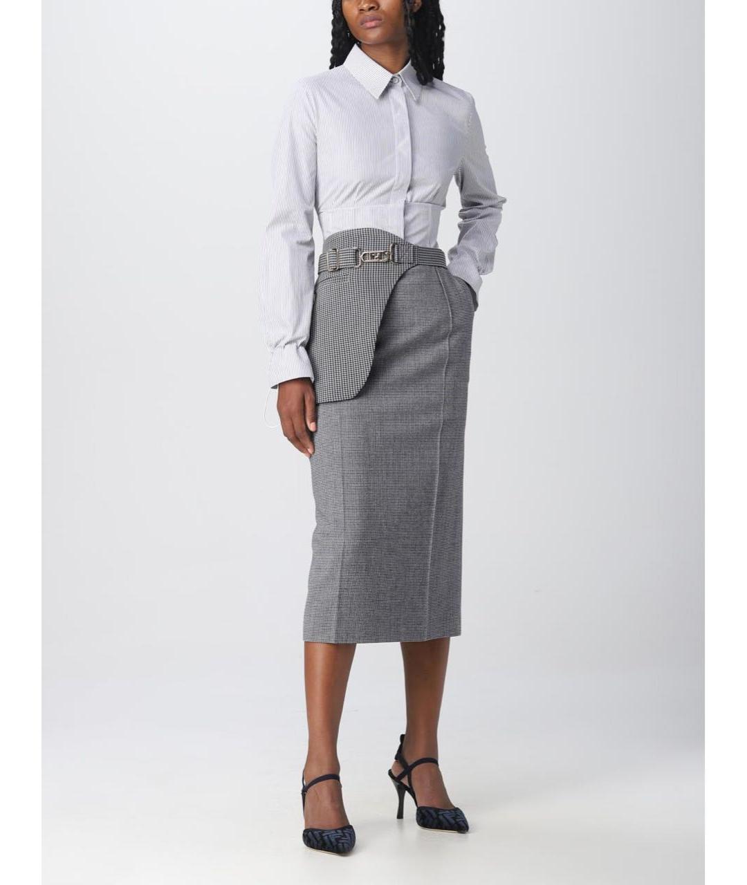 FENDI Мульти хлопковая блузы, фото 4