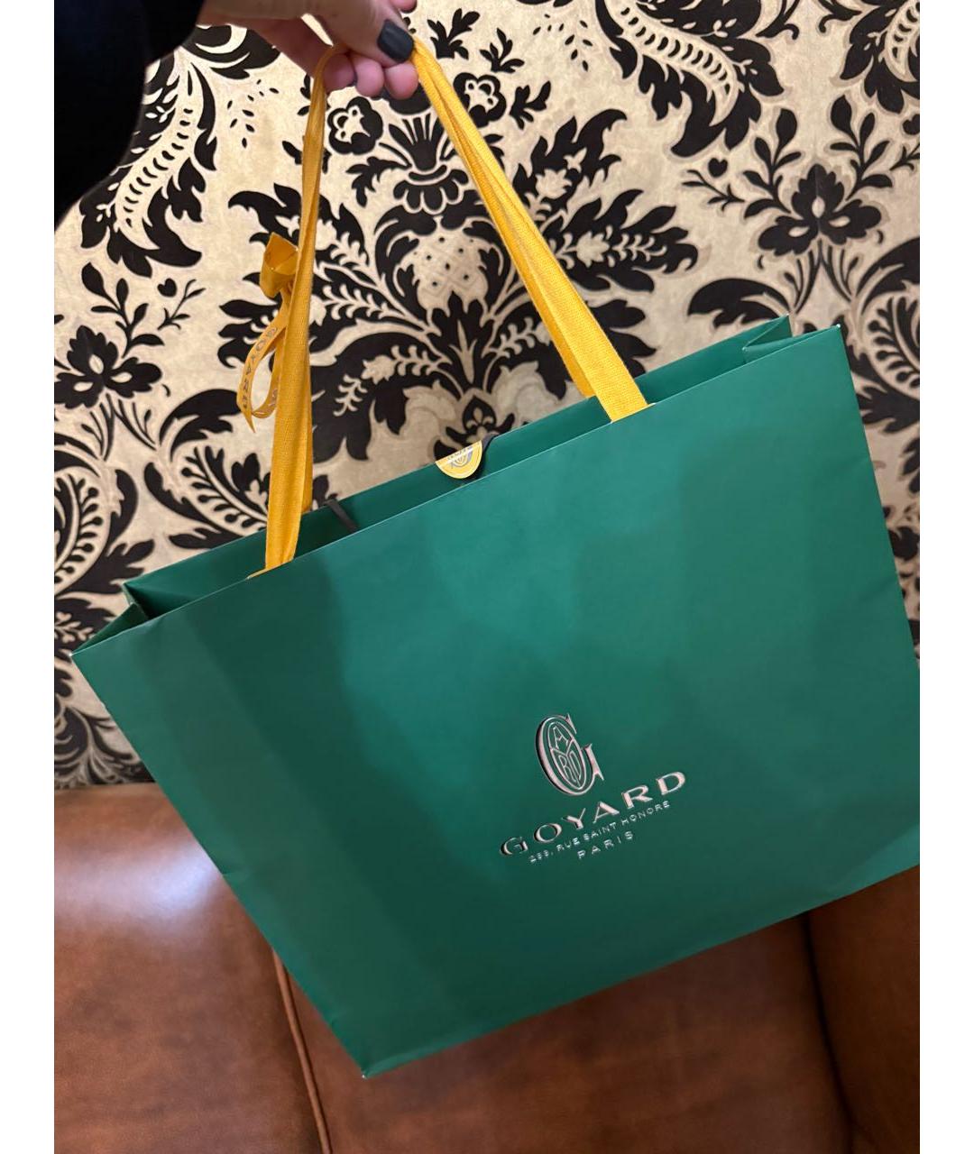 GOYARD Темно-синяя кожаная сумка на плечо, фото 7