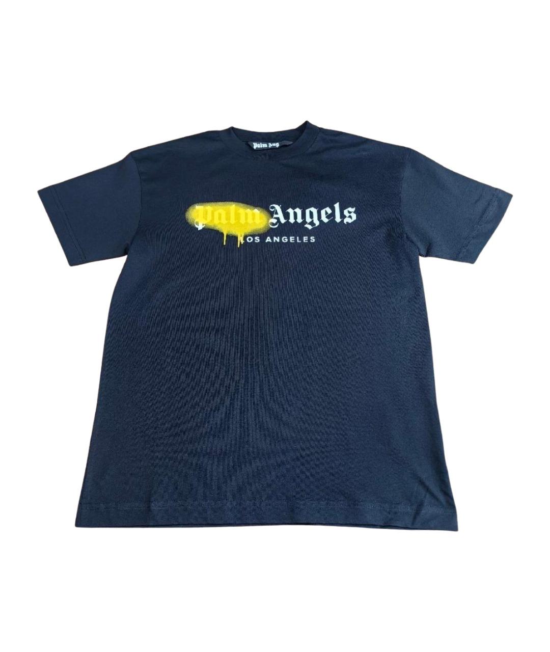 PALM ANGELS Черная хлопковая футболка, фото 1