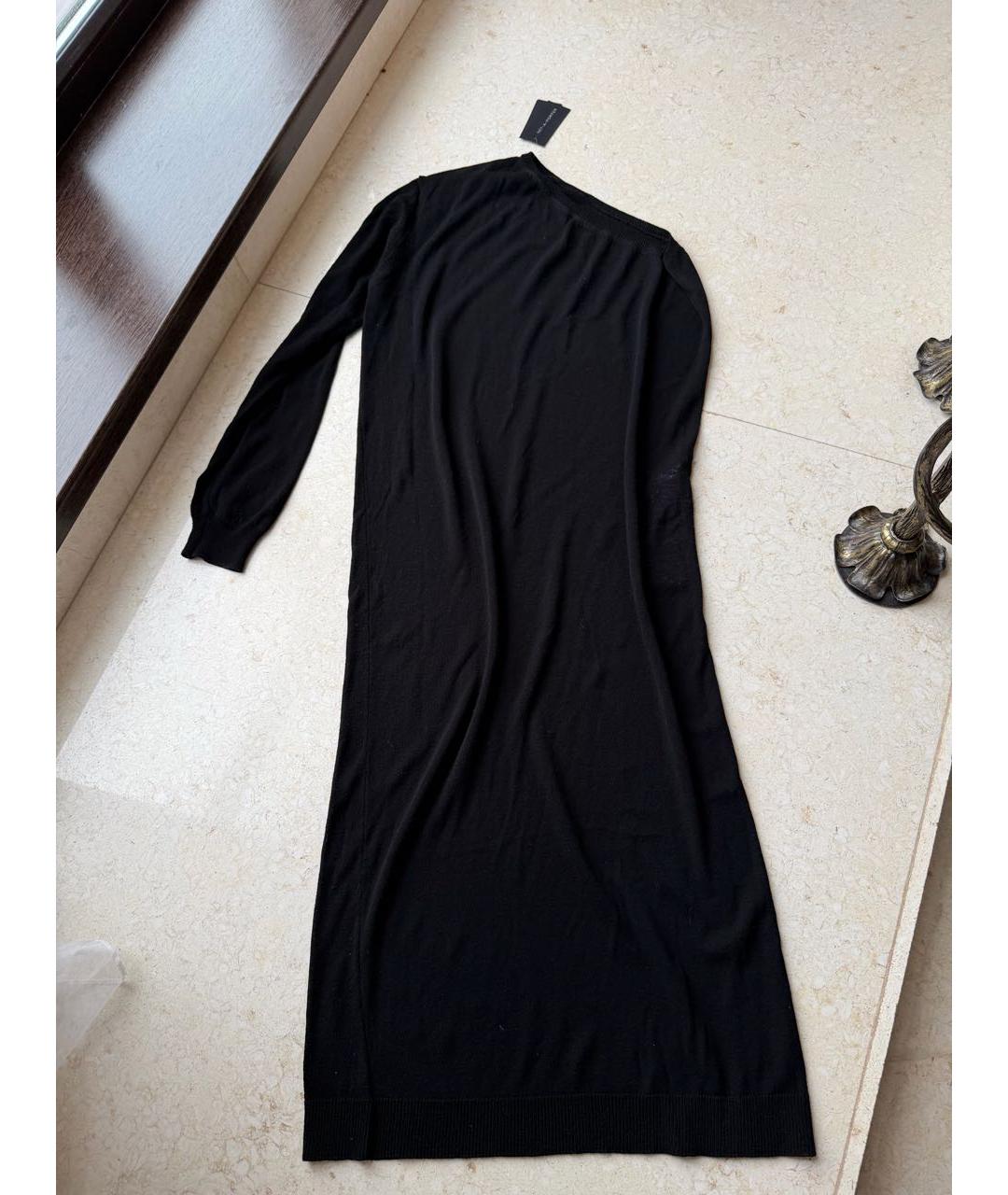 THE FRANKIE SHOP Черное хлопковое коктейльное платье, фото 3
