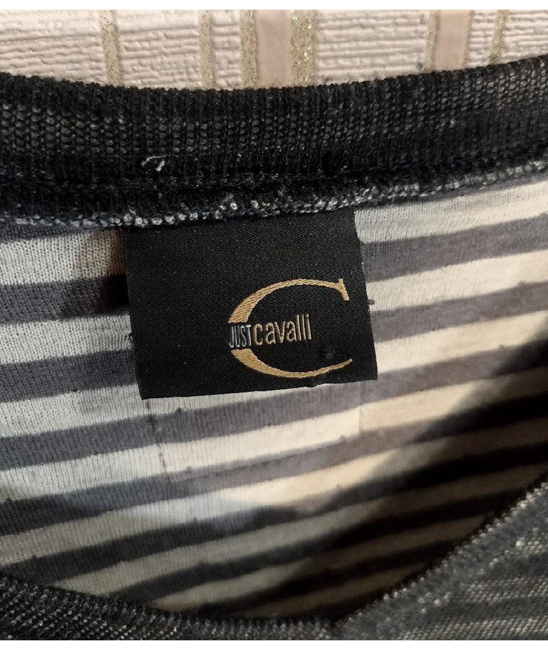 JUST CAVALLI Черный шерстяной джемпер / свитер, фото 5