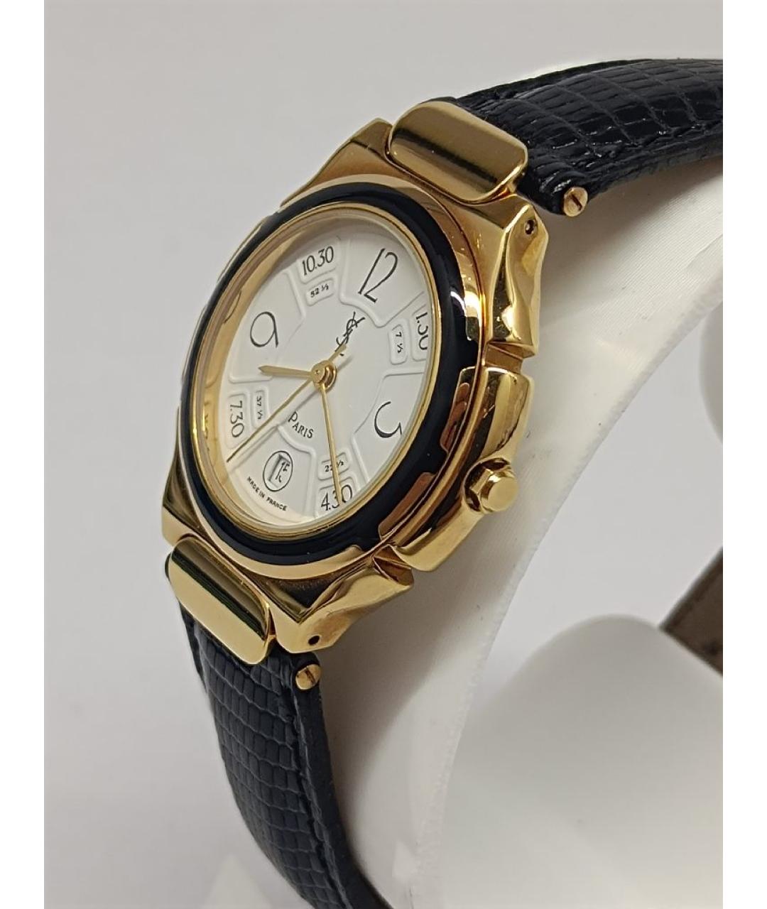SAINT LAURENT Золотые позолоченные часы, фото 3