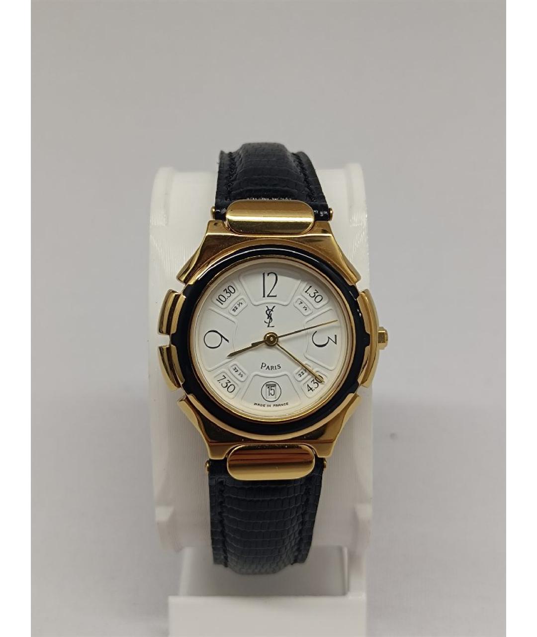 SAINT LAURENT Золотые позолоченные часы, фото 9