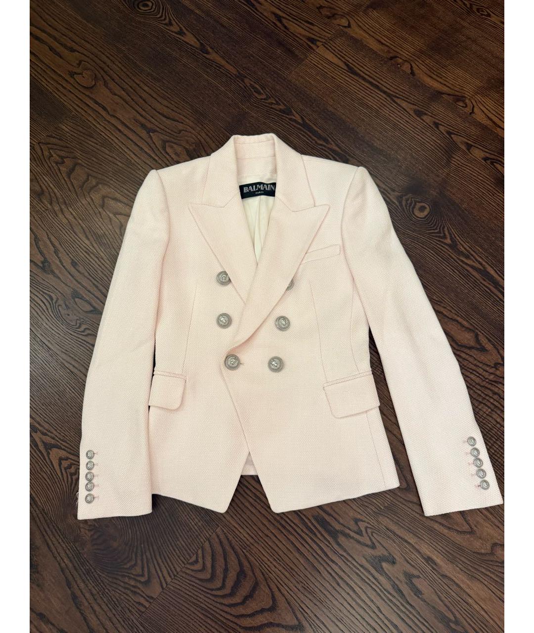 BALMAIN Белый вискозный жакет/пиджак, фото 7