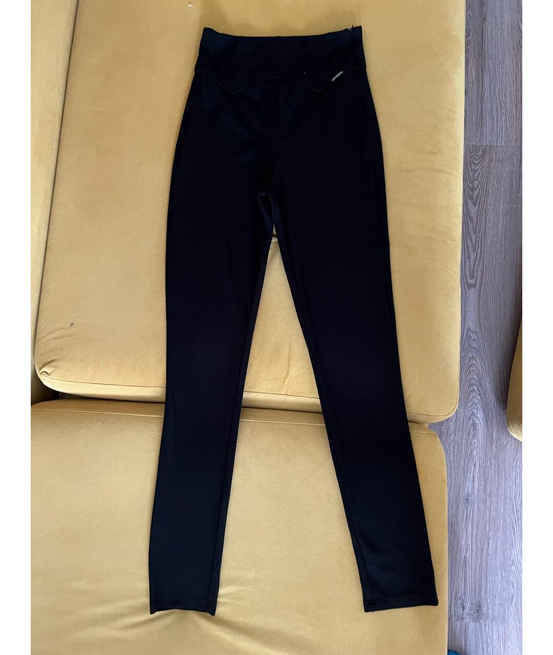 LIU JO Черные хлопковые брюки узкие, фото 2