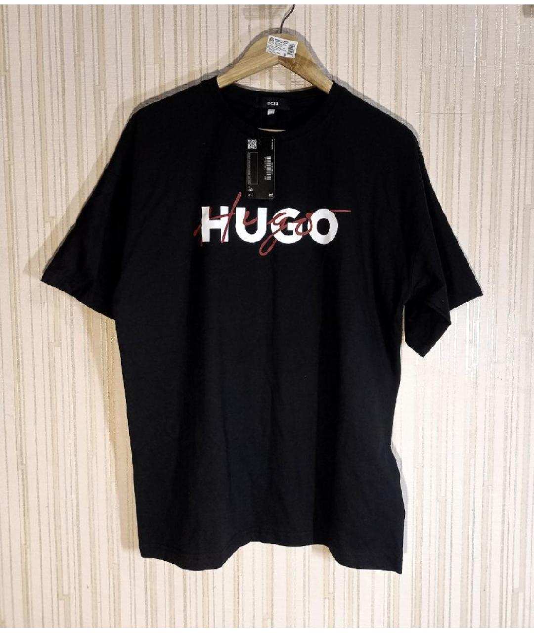 HUGO BOSS Черная хлопковая футболка, фото 9