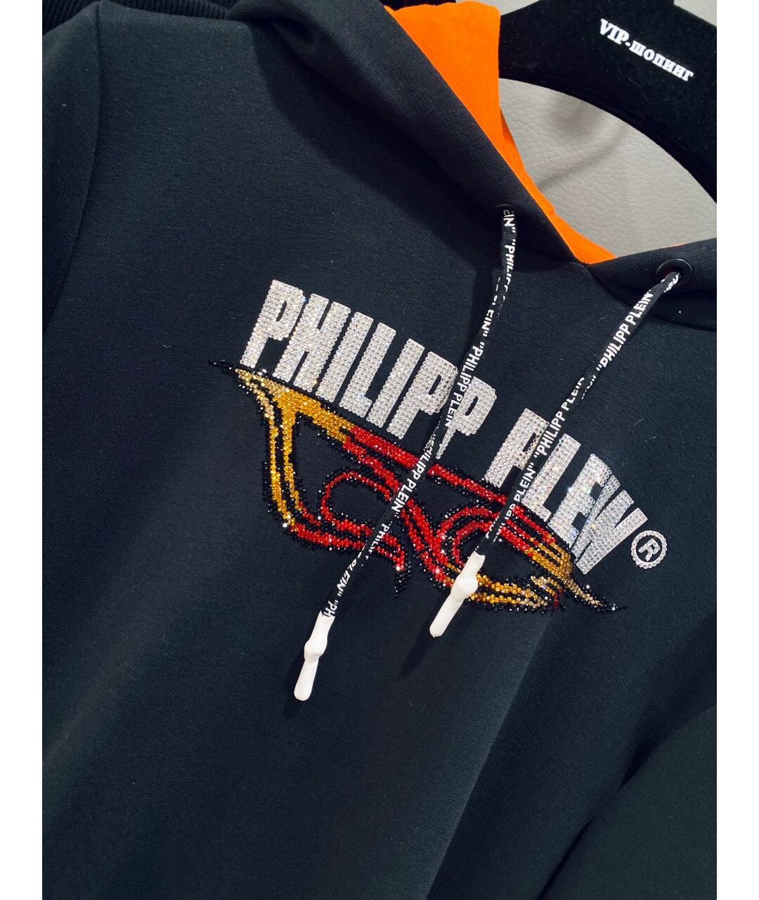 PHILIPP PLEIN Черный хлопковый костюм с брюками, фото 2