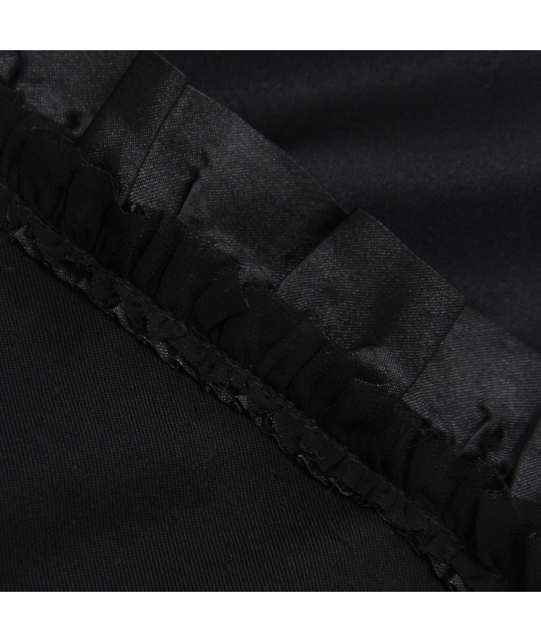 COMME DES GARÇONS Черные шерстяные прямые брюки, фото 5