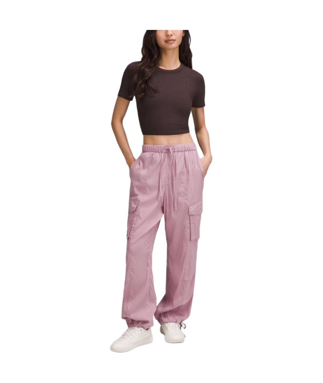 Lululemon Розовые прямые брюки, фото 5