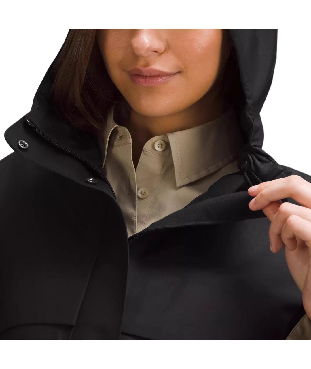 Lululemon Черный тренч/плащ, фото 5