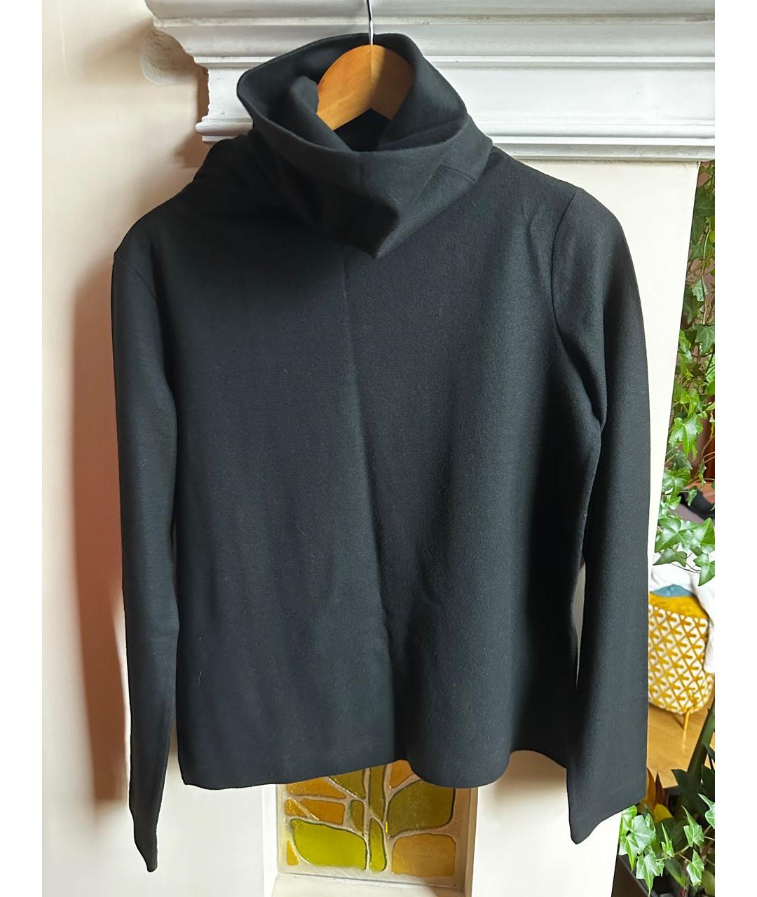 JIL SANDER Черная шерстяная водолазка, фото 6