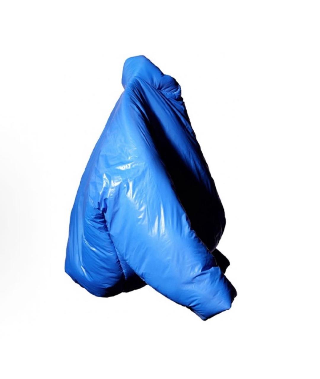 BALENCIAGA Синий пуховик, фото 3