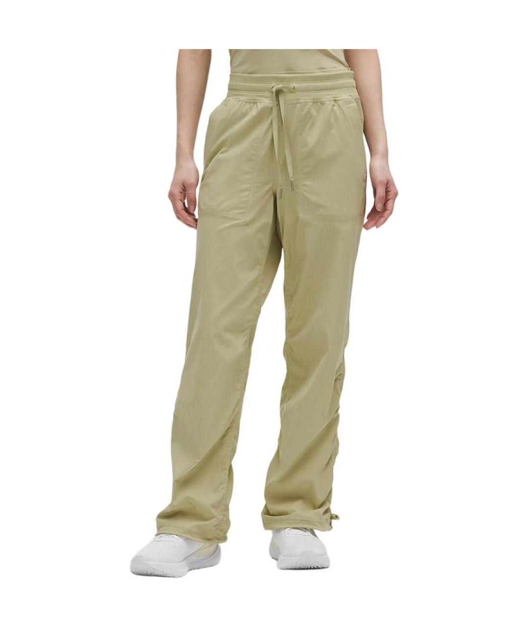 Lululemon Зеленые прямые брюки, фото 3