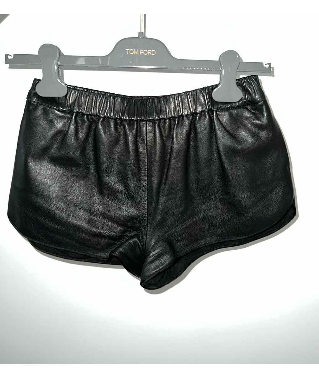 TOM FORD Черные кожаные шорты, фото 3