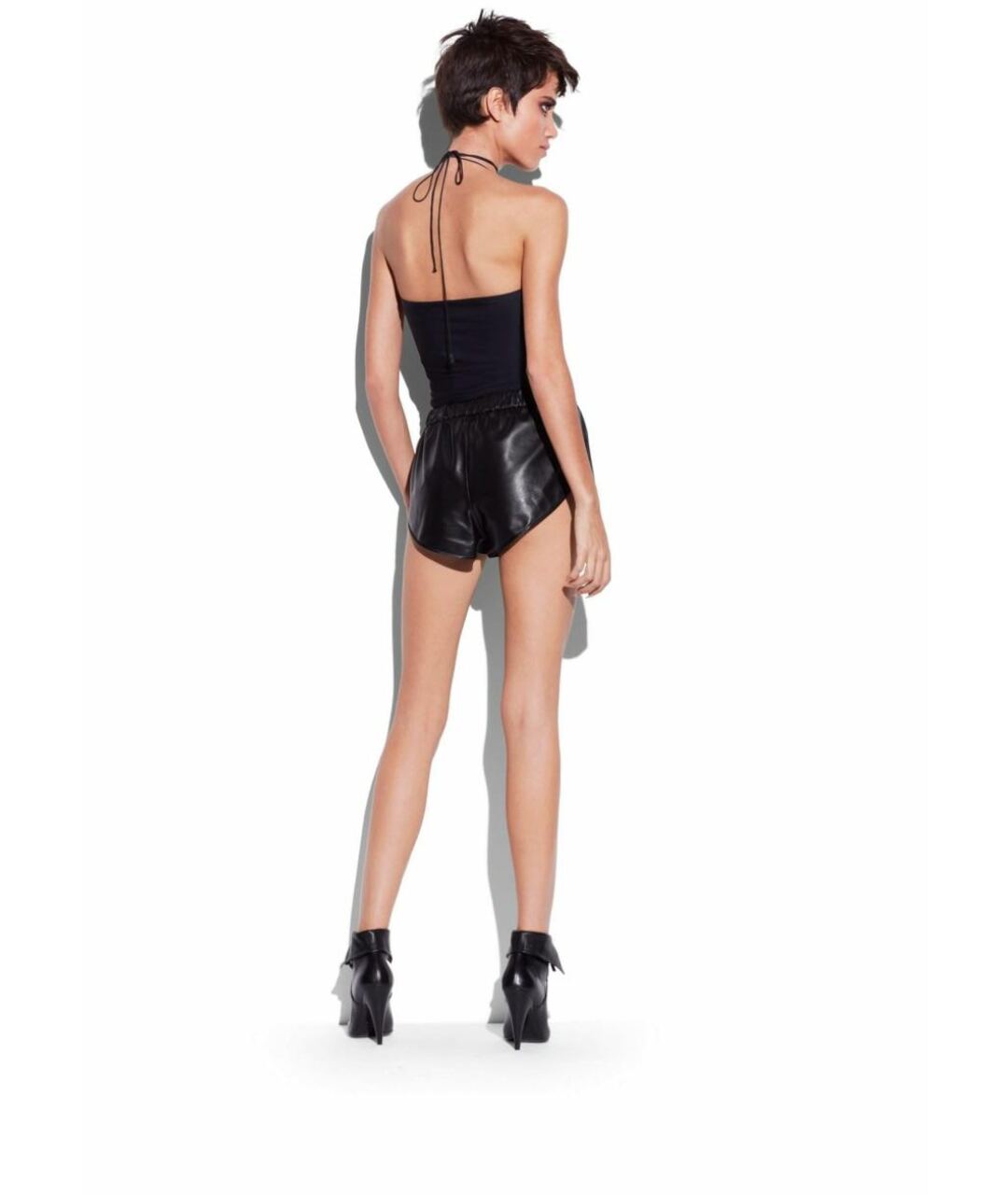 TOM FORD Черные кожаные шорты, фото 5