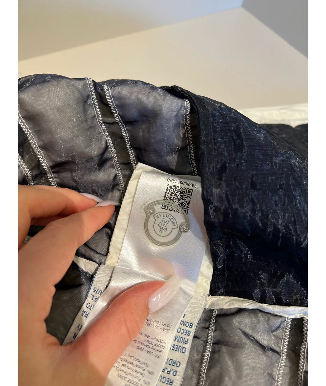 MONCLER Белая полиэстеровая куртка, фото 6