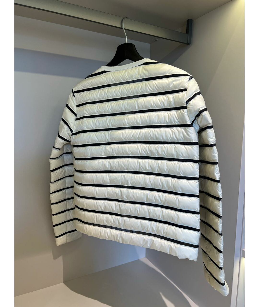 MONCLER Белая полиэстеровая куртка, фото 2