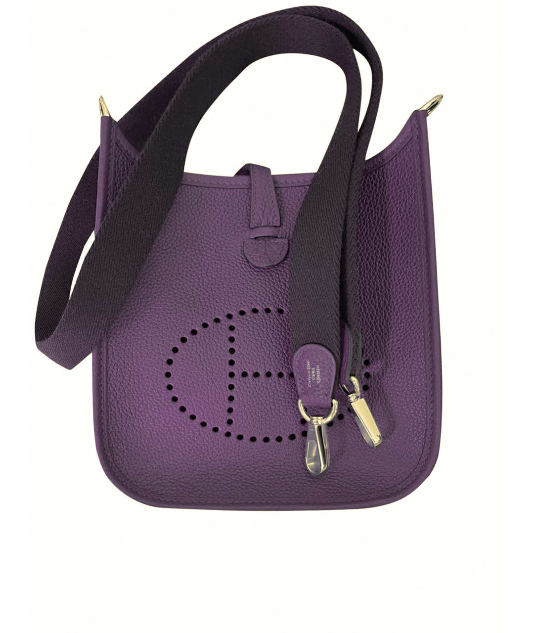 HERMES PRE-OWNED Фиолетовая кожаная сумка тоут, фото 1