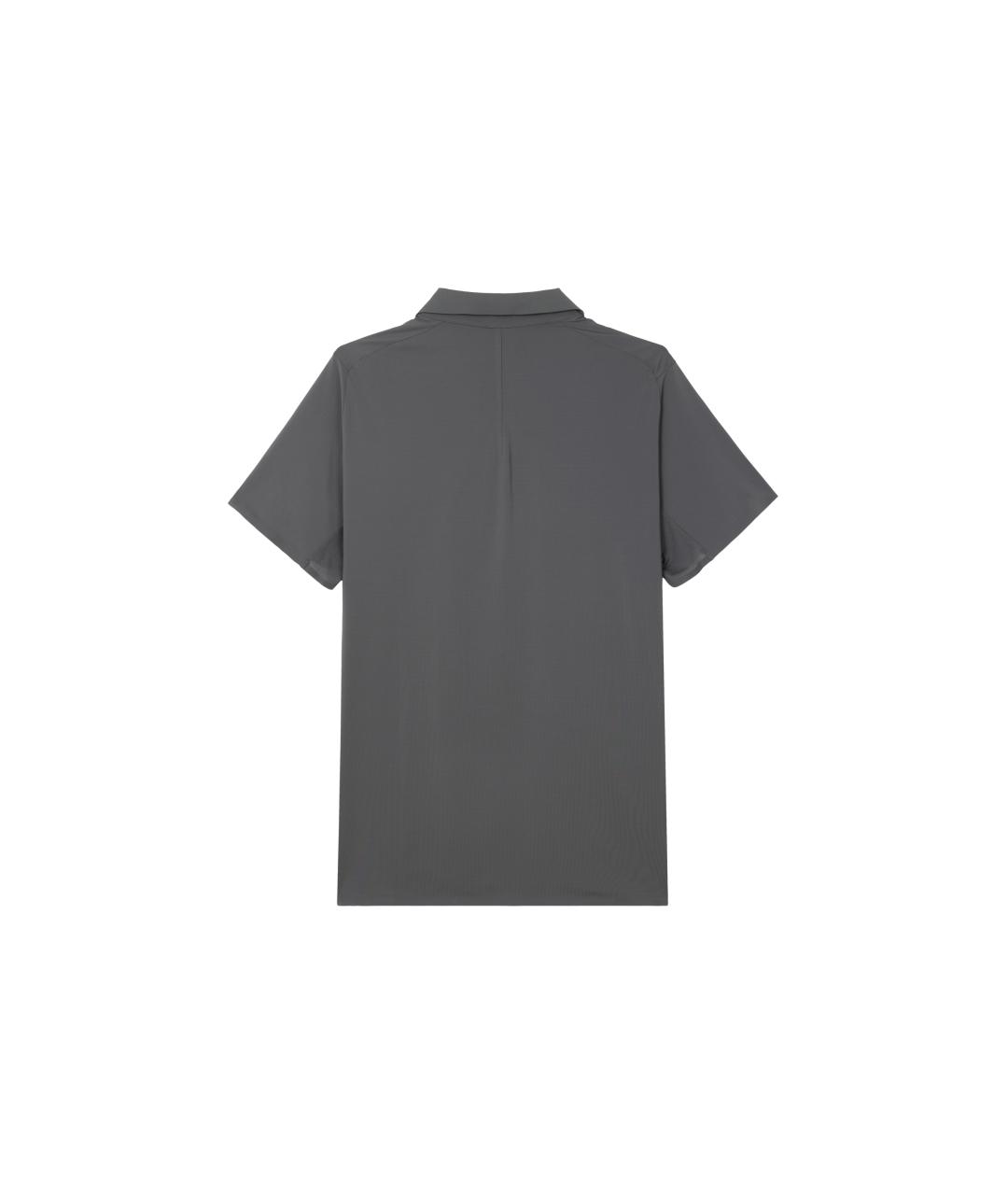 Lululemon Серое хлопковое поло с коротким рукавом, фото 2