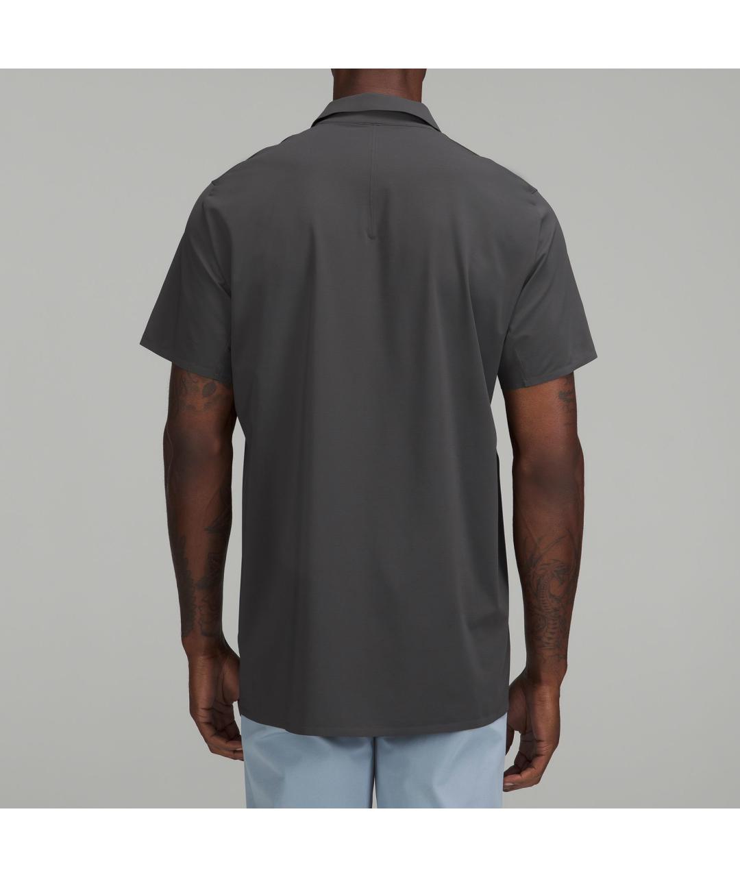 Lululemon Серое хлопковое поло с коротким рукавом, фото 6