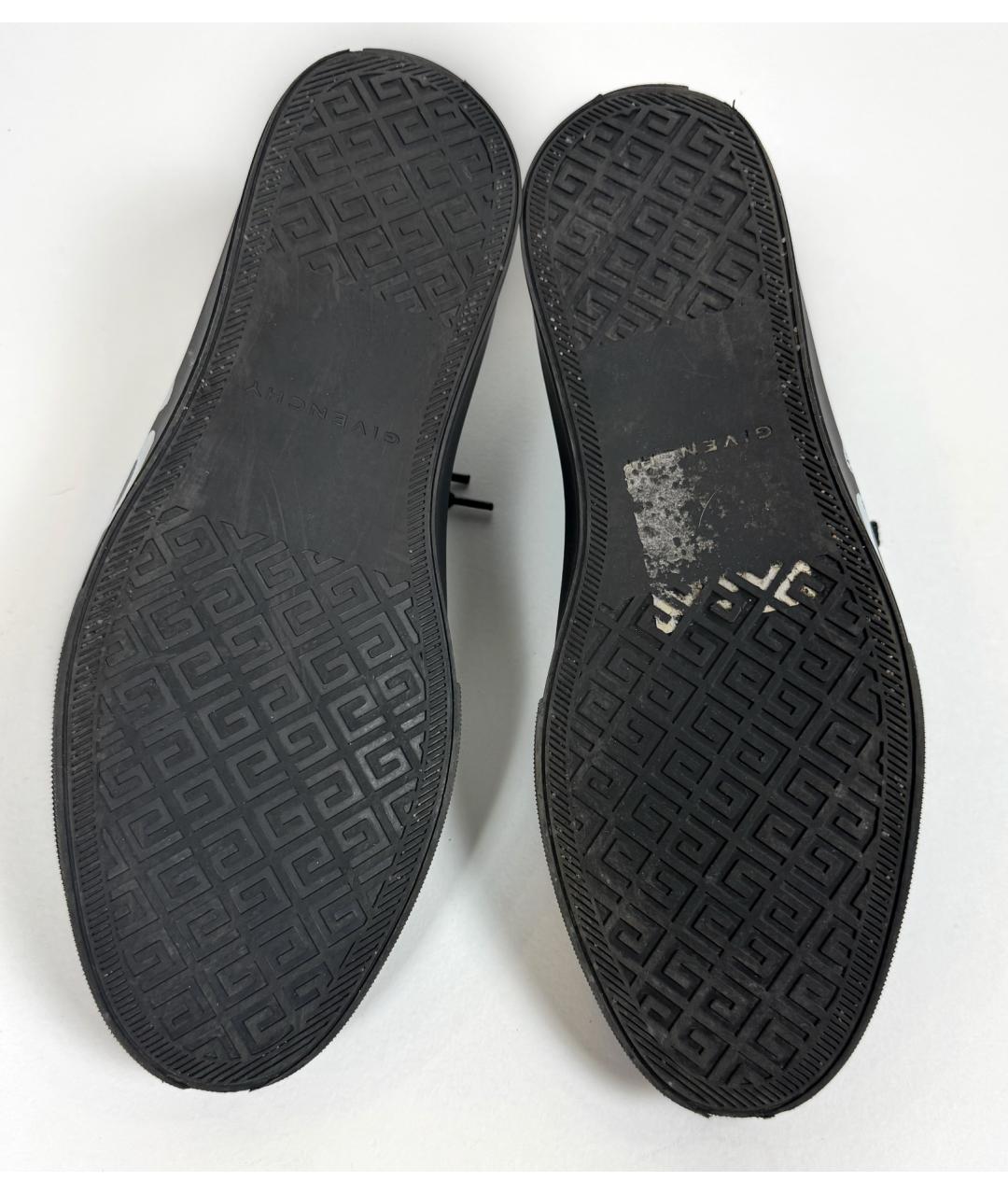 GIVENCHY Черные кожаные низкие кроссовки / кеды, фото 7