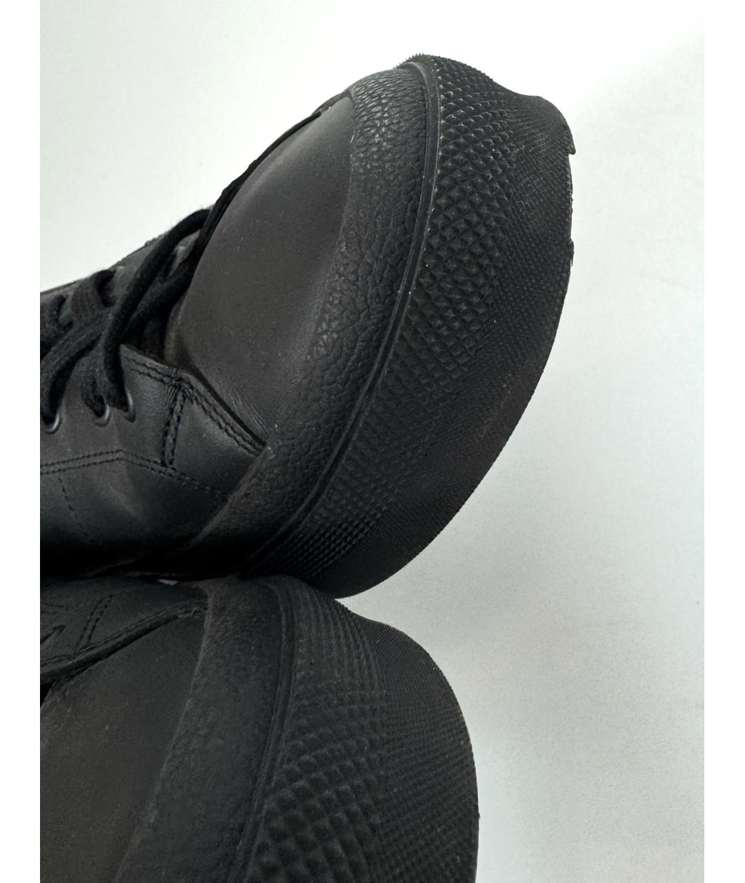 GIVENCHY Черные кожаные низкие кроссовки / кеды, фото 9