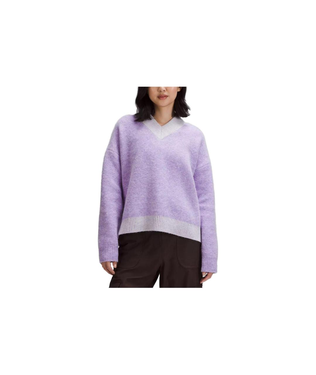 Lululemon Фиолетовый джемпер / свитер, фото 3