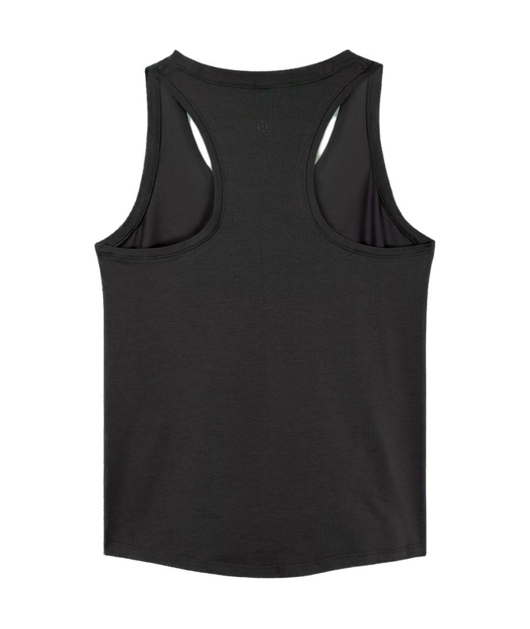 Lululemon Черная хлопковая майка, фото 2