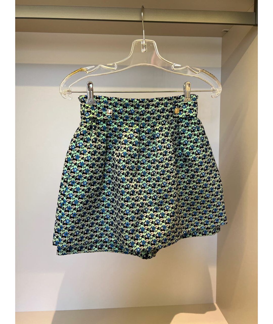 MAJE Зеленая юбка-шорты, фото 7