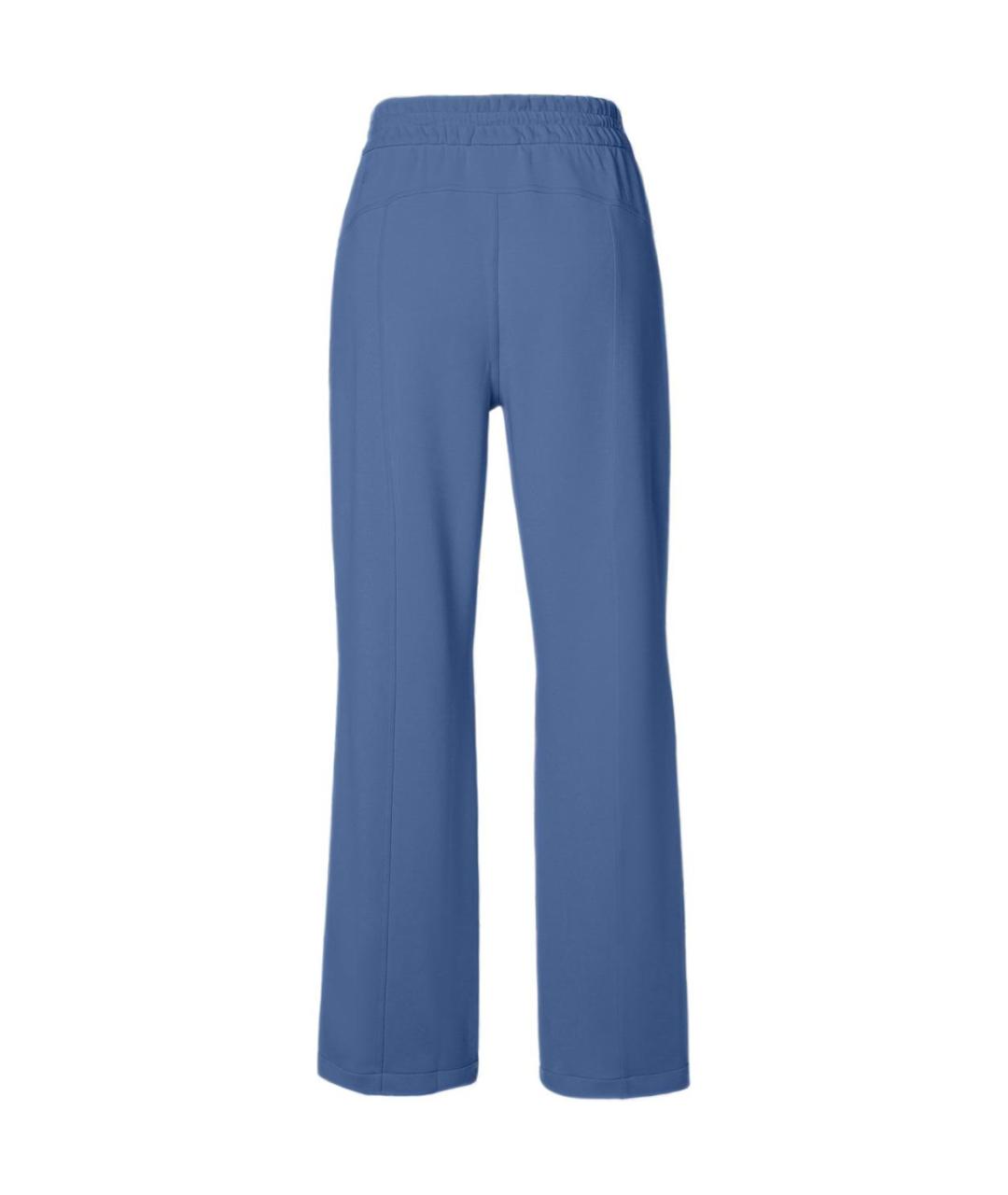 Lululemon Синие хлопковые прямые брюки, фото 2