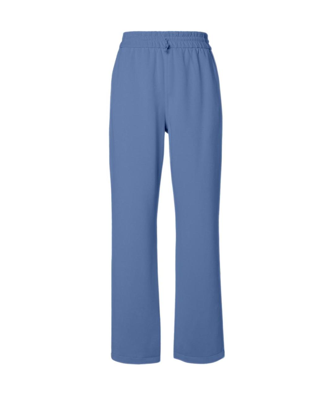 Lululemon Синие хлопковые прямые брюки, фото 1