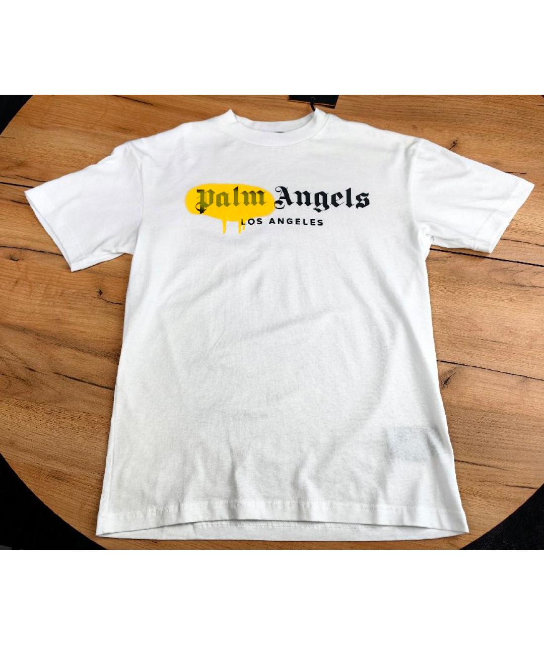 PALM ANGELS Белая хлопковая футболка, фото 7