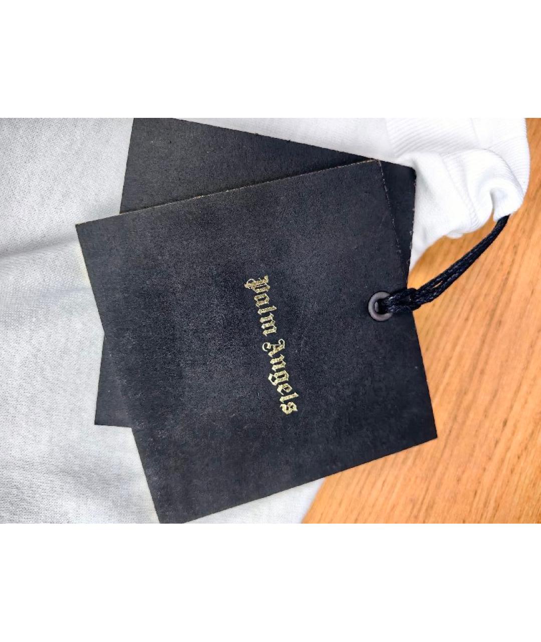 PALM ANGELS Белая хлопковая футболка, фото 5