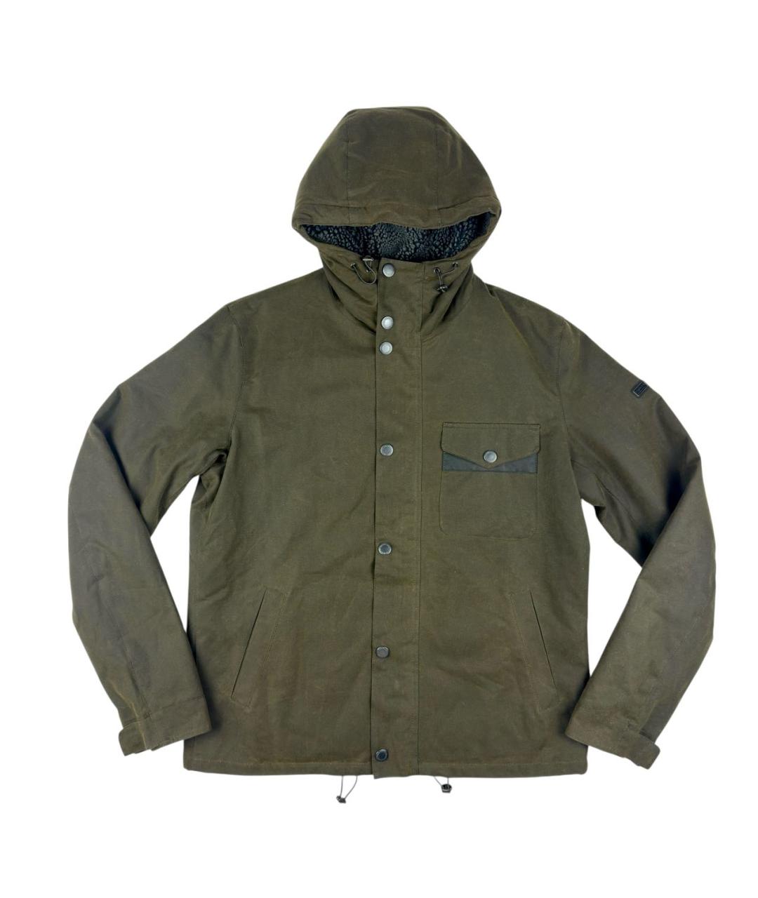 BARBOUR Хаки хлопковая куртка, фото 1