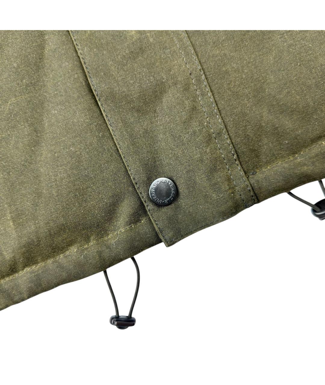 BARBOUR Хаки хлопковая куртка, фото 4