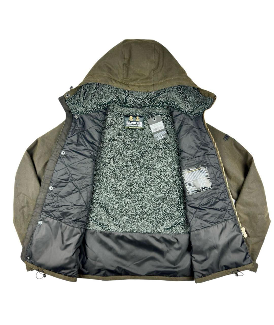 BARBOUR Хаки хлопковая куртка, фото 7
