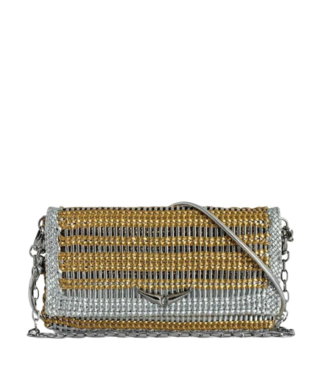 ZADIG & VOLTAIRE Серебряная кожаная сумка через плечо, фото 1