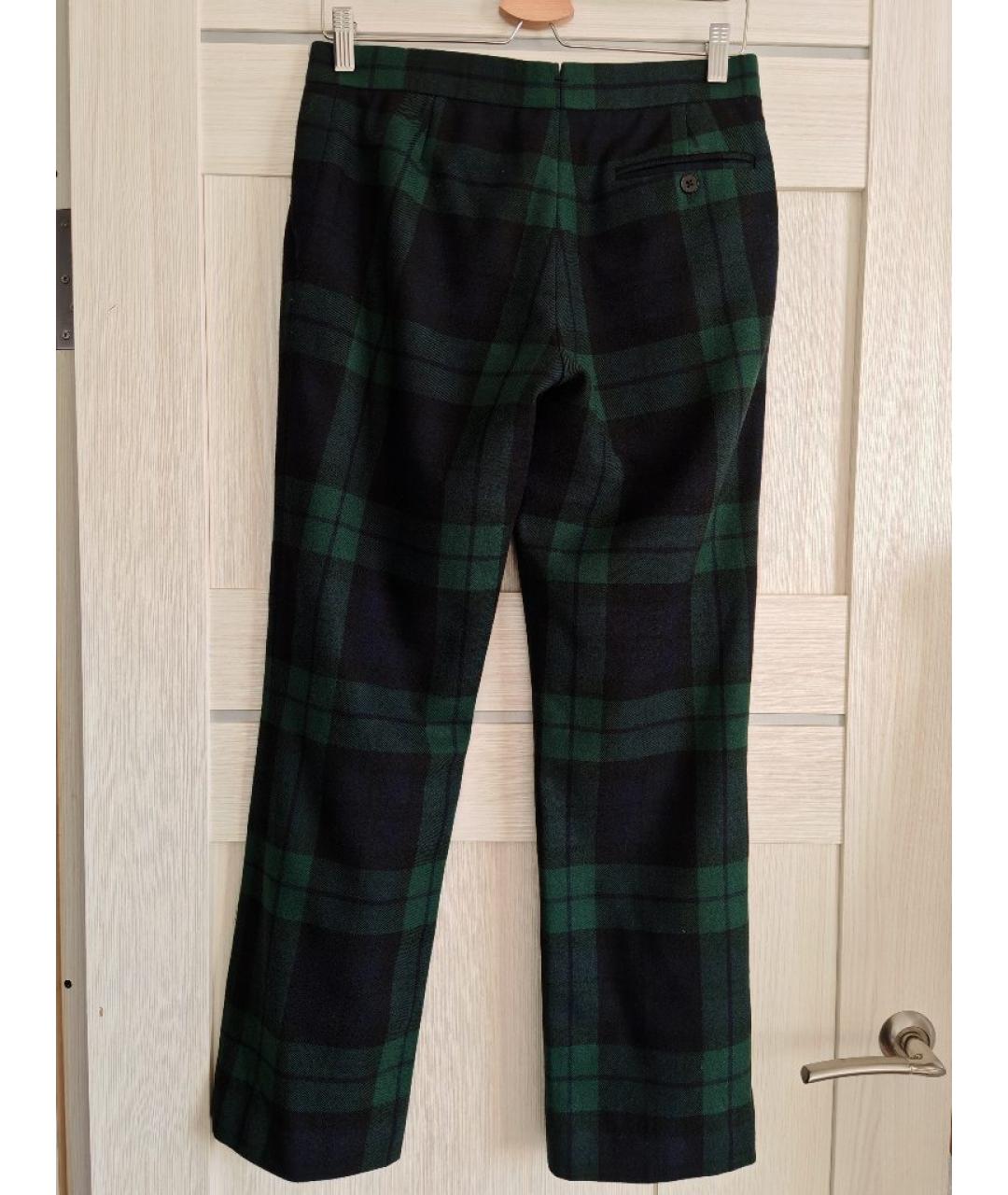 RALPH LAUREN COLLECTION Мульти шерстяные прямые брюки, фото 2