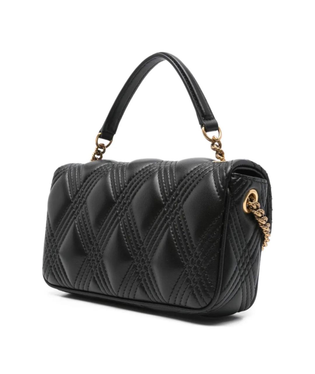 VALENTINO Черная кожаная сумка через плечо, фото 4