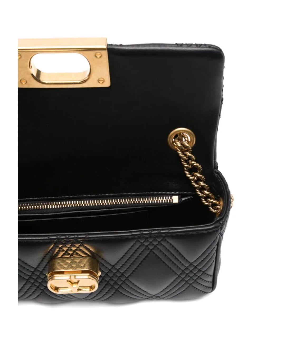 VALENTINO Черная кожаная сумка через плечо, фото 2