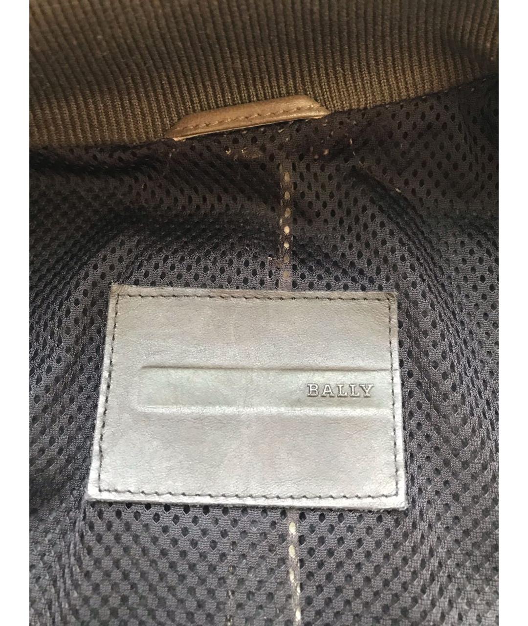 BALLY Коричневая кожаная куртка, фото 3