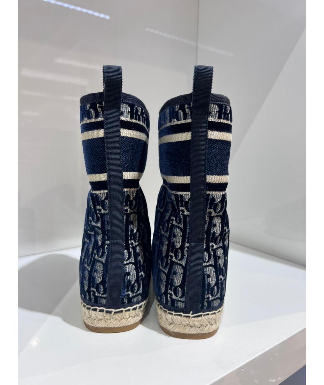 CHRISTIAN DIOR Мульти текстильные ботинки, фото 4