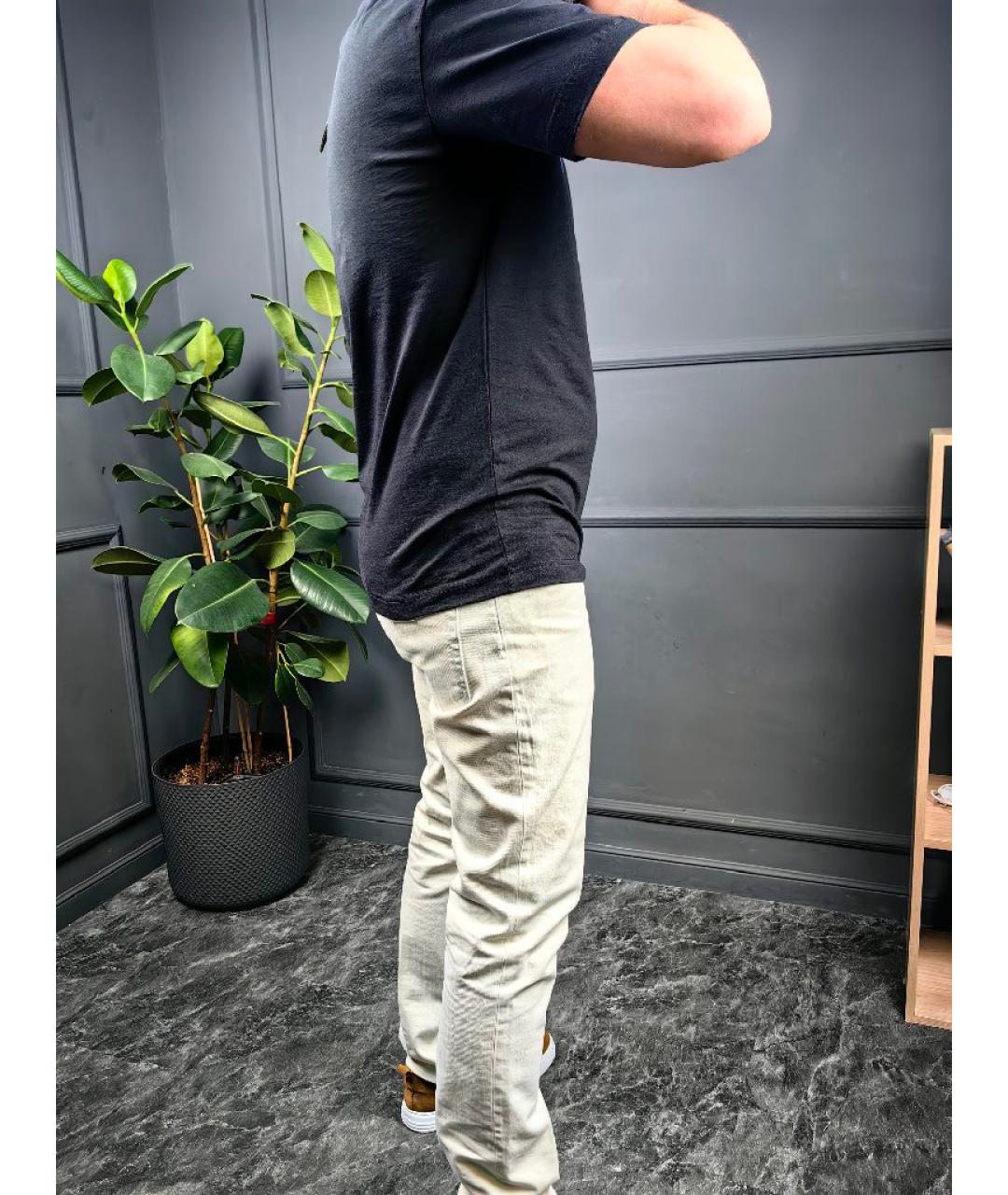 PALM ANGELS Черная хлопковая футболка, фото 7